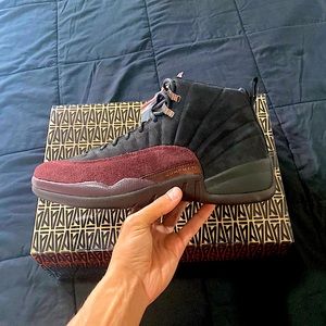 Air Jordan 12 retro A Ma Maniere Black Burgundy crush